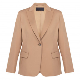 Elena Miro Jersey Blazer Camel - Plus Size Collection