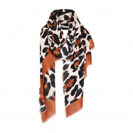 Elena Miro Animal Print Scarf  - Plus Size Collection