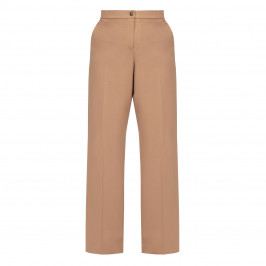 Elena Miro Jersey Palazzo Trousers Camel  - Plus Size Collection