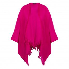 Marina Rinaldi Virgin Wool Cape Cyclamen  - Plus Size Collection