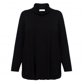 Noen Jersey Roll-Neck Black - Plus Size Collection