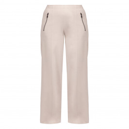 Noen Stretch Jersey Pull On Trousers Beige - Plus Size Collection