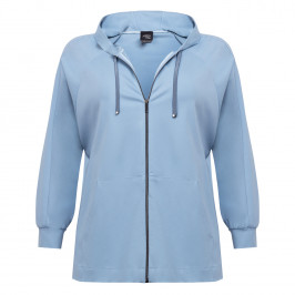 Persona by Marina Rinaldi Jersey Hoodie Pale Blue - Plus Size Collection