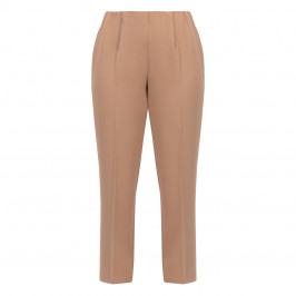 Beige Pull On Trouser Camel - Plus Size Collection