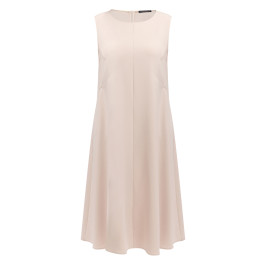 Marina Rinaldi Cady Dress with Optional Sleeve Beige - Plus Size Collection