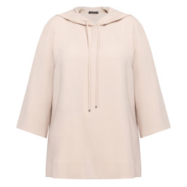 Marina Rinaldi Cady Hoodie Beige - Plus Size Collection