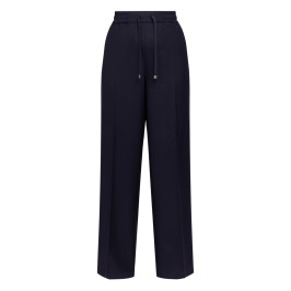 Marina Rinaldi Viscose Twill Trousers Navy  - Plus Size Collection