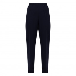 MARINA RINALDI NAVY PULL ON FRONT CREASE TROUSER  - Plus Size Collection