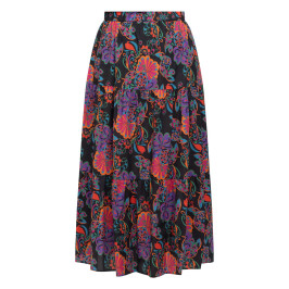 Persona by Marina Rinaldi Floral Print Tiered Skirt - Plus Size Collection