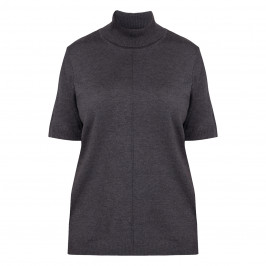 Verpass Polo Neck Sweater Grey - Plus Size Collection